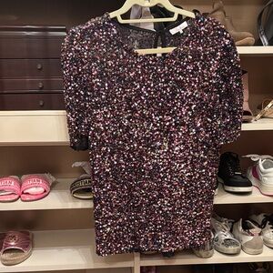 Parker Multicolor Sequin Top